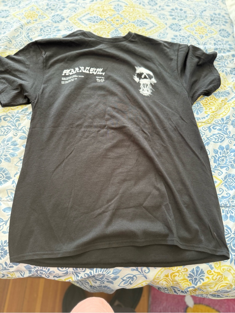 CivilLA Men's Black Short-Sleeve Graphic Tee with Skull Accent